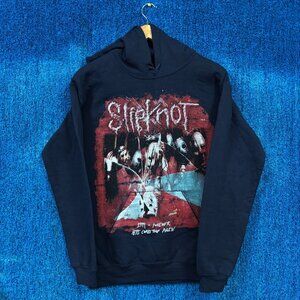 Slipknot Forever Here Comes The Pain Rock Blue Hoodie Size Small